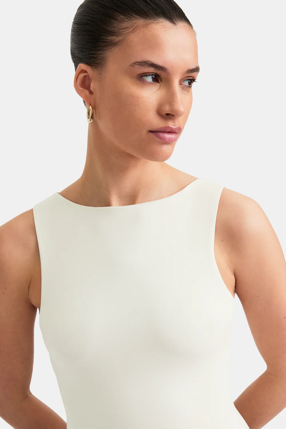 365 Boat Neck Tank - Vanilla - Image 4