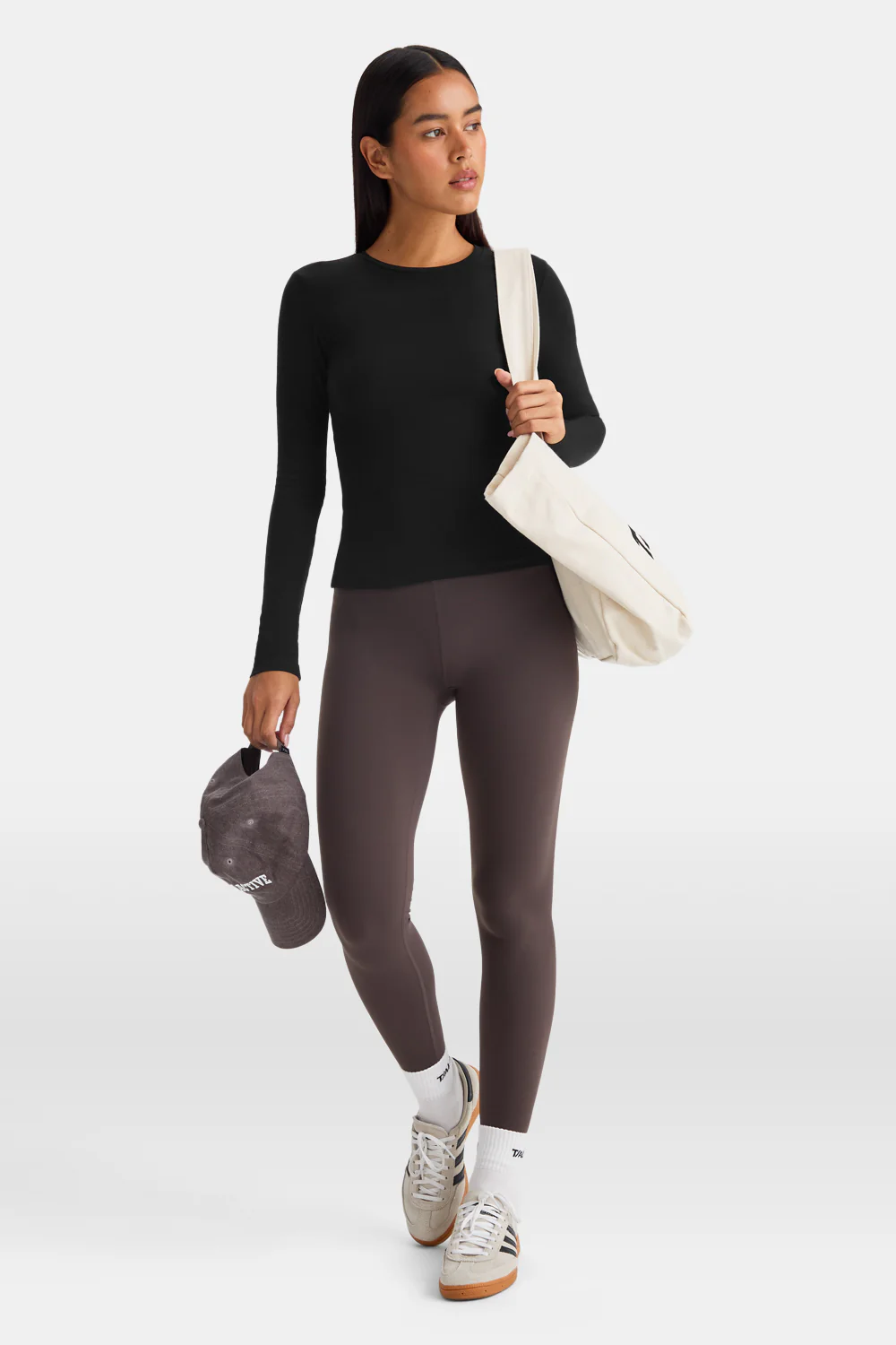 365 Core Cotton Long Sleeve T-Shirt - Black - Image 3