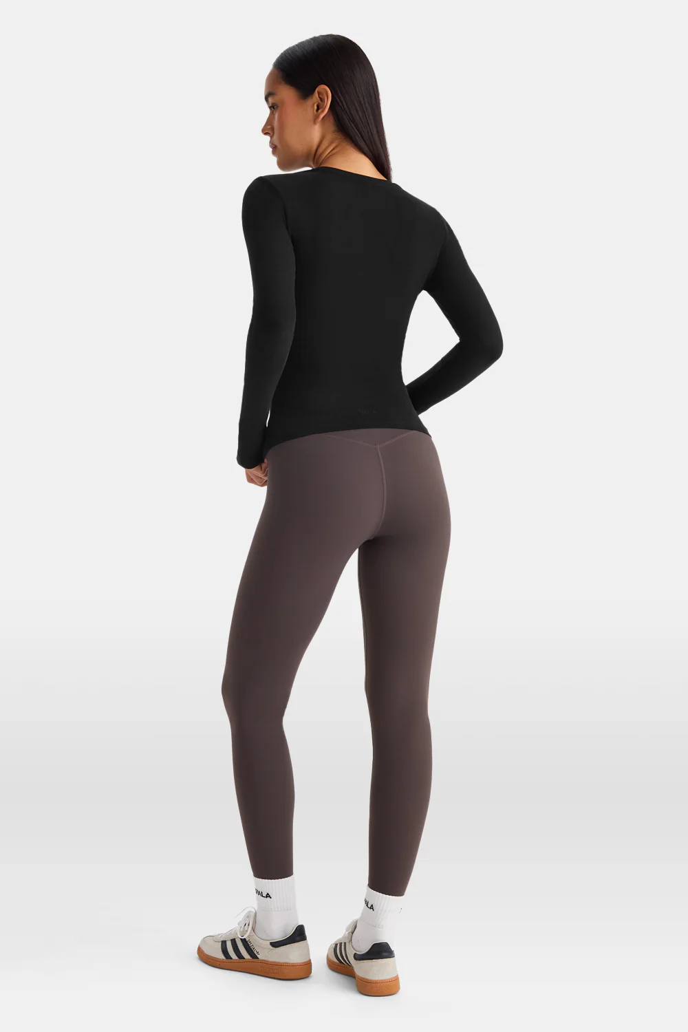 365 Core Cotton Long Sleeve T-Shirt - Black - Image 5