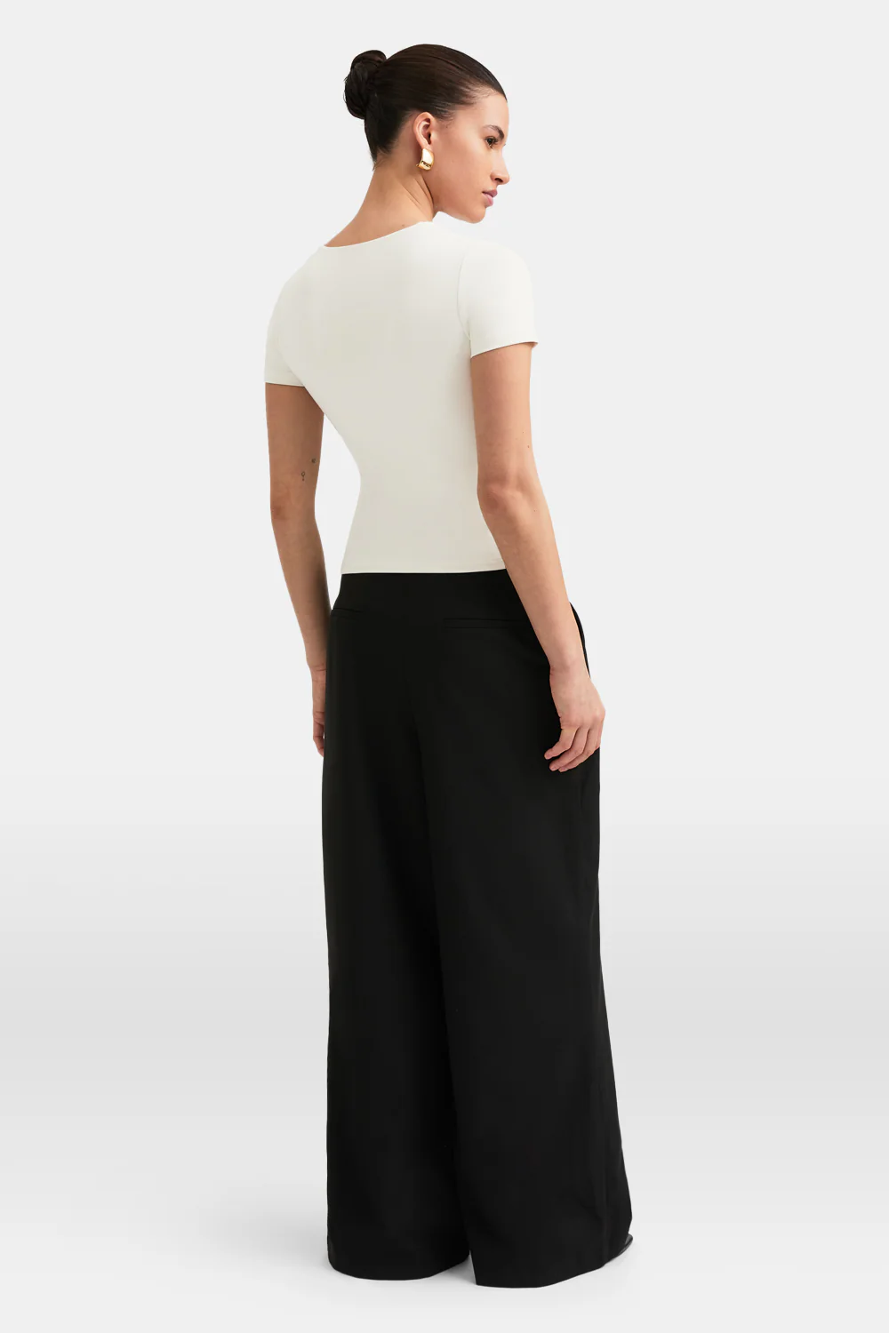 365 Crew Neck Short Sleeve T-Shirt - Vanilla - Image 5