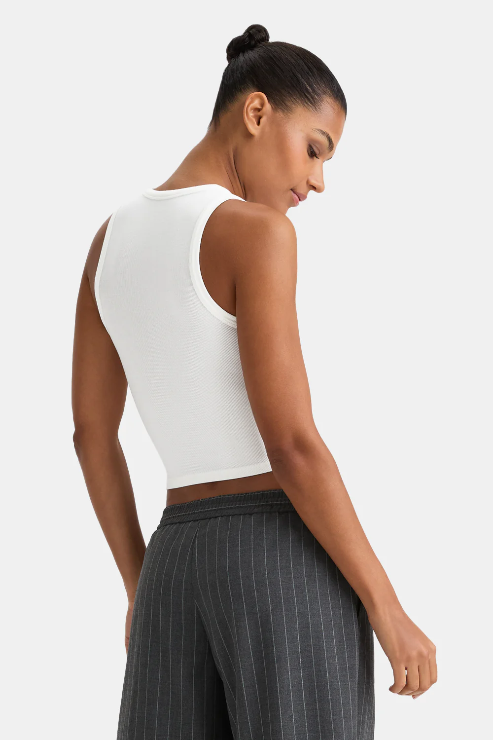 365 Rib Logo Racer Vest - Coconut Milk - Image 6