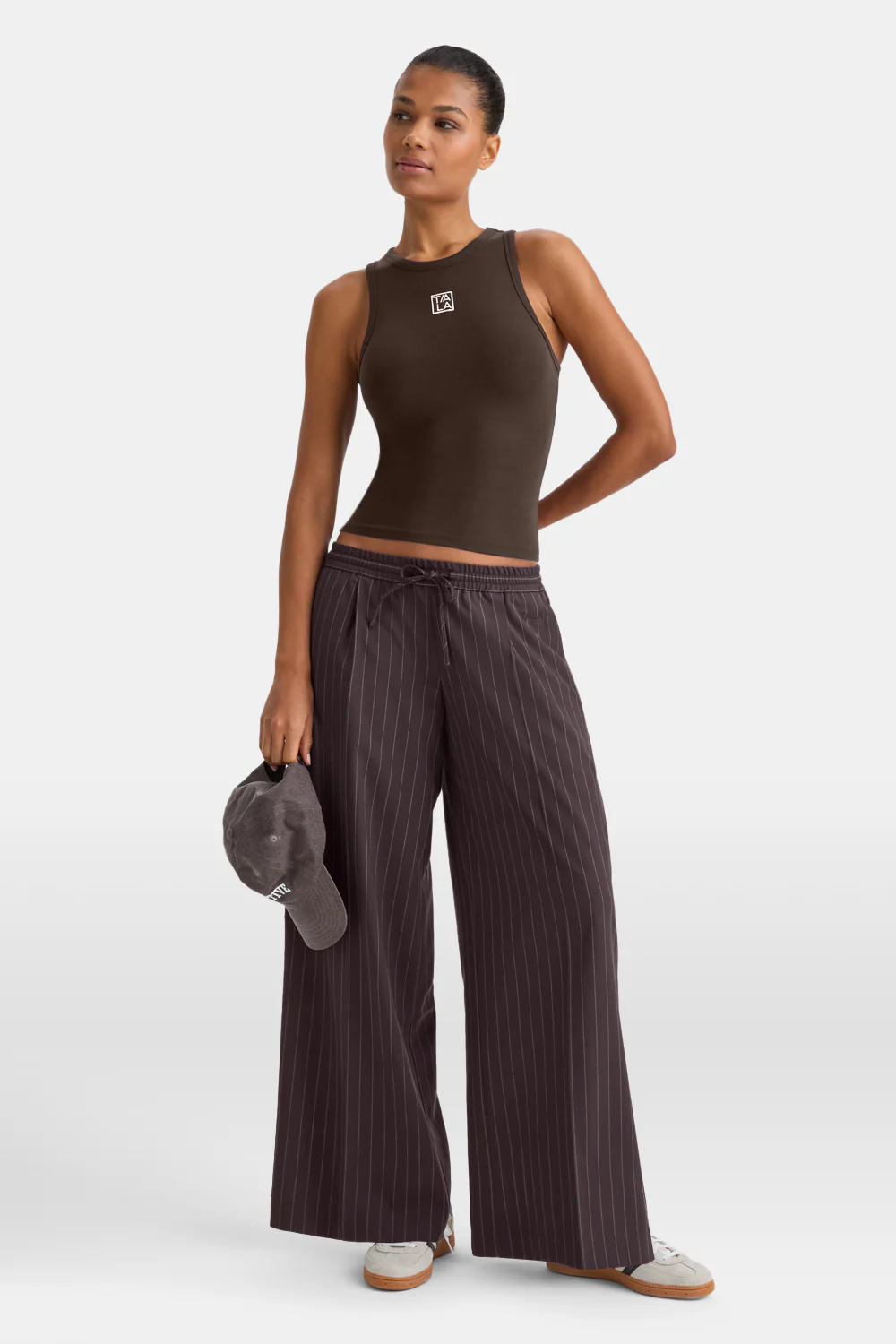 365 Rib Logo Racer Vest - Espresso - Image 3