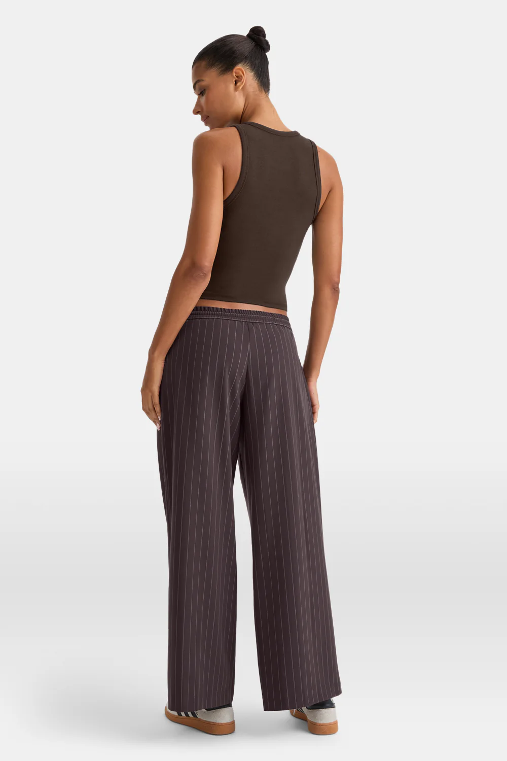 365 Rib Logo Racer Vest - Espresso - Image 5