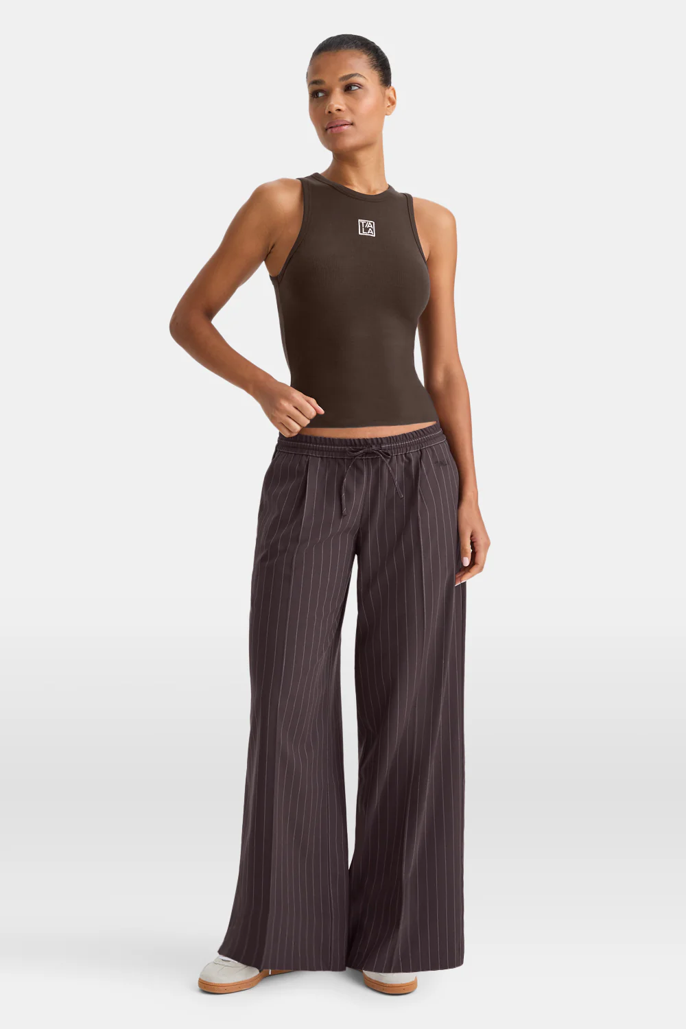 365 Rib Logo Racer Vest - Espresso - Image 6