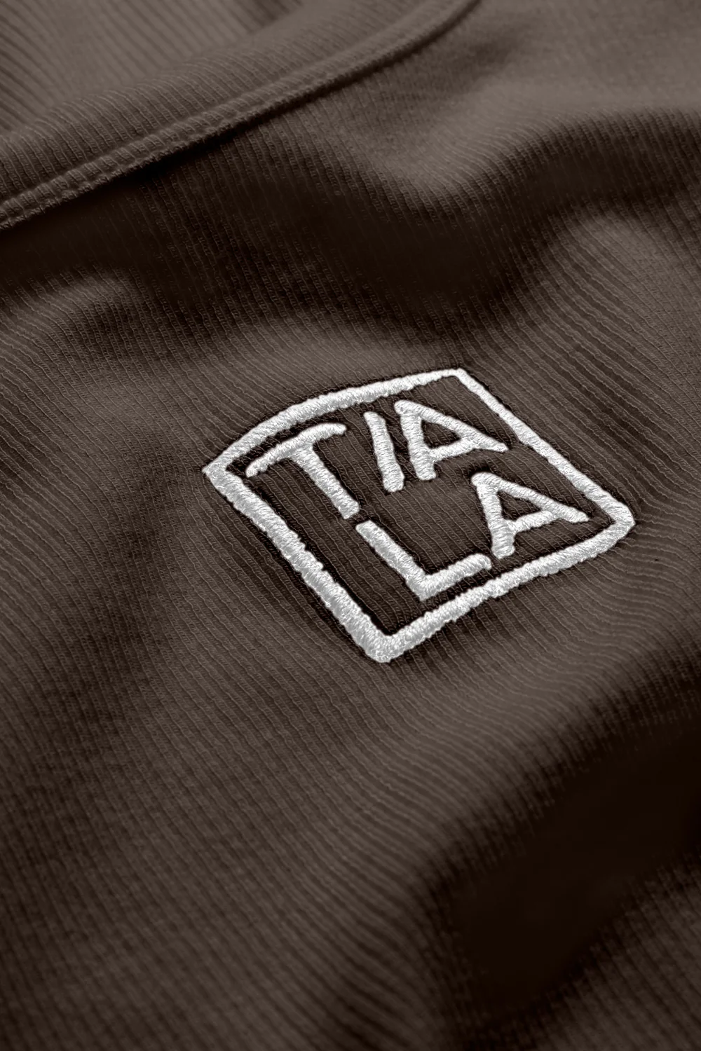 365 Rib Logo Racer Vest - Espresso - Image 7