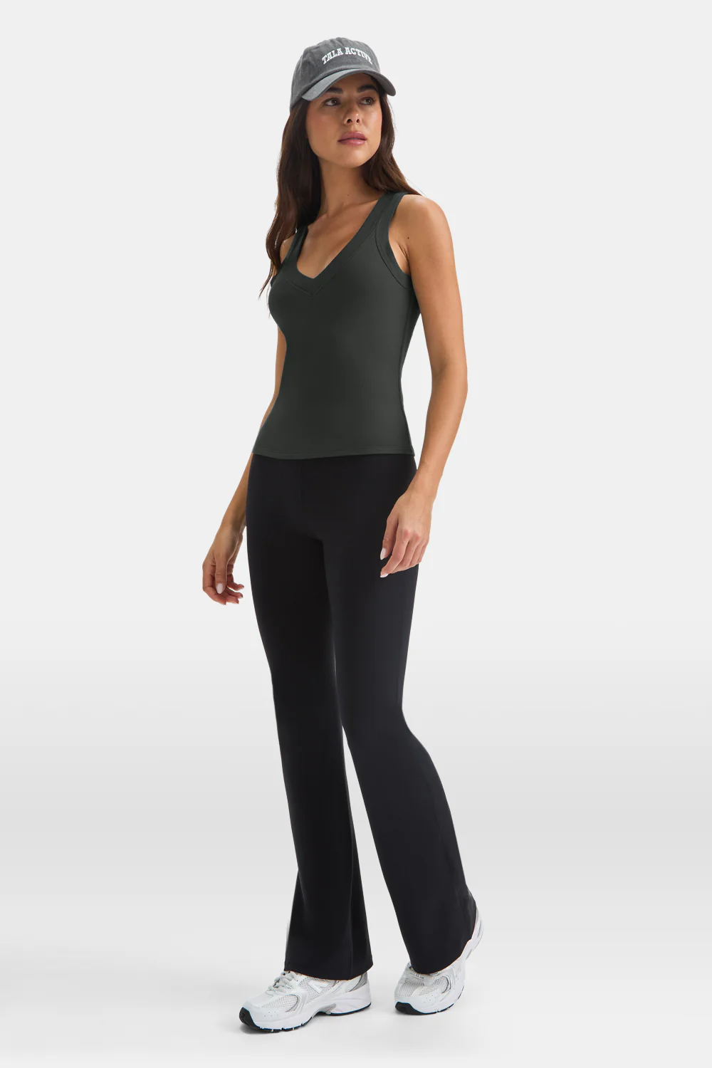 365 Sculpting Lounge Reversible Tank - Dark Moss - Image 3