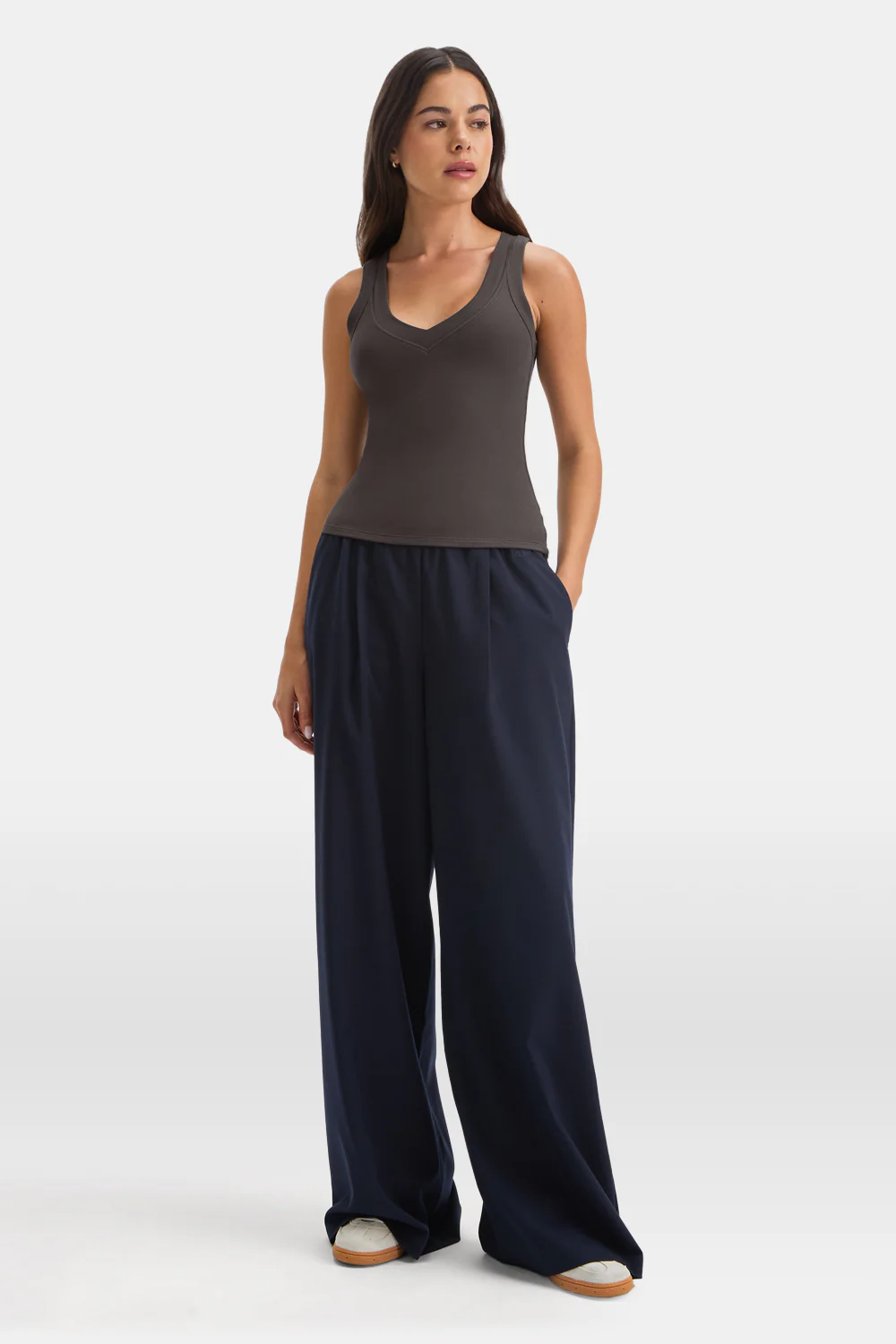 365 Sculpting Lounge Reversible Tank - Mocha Brown - Image 4