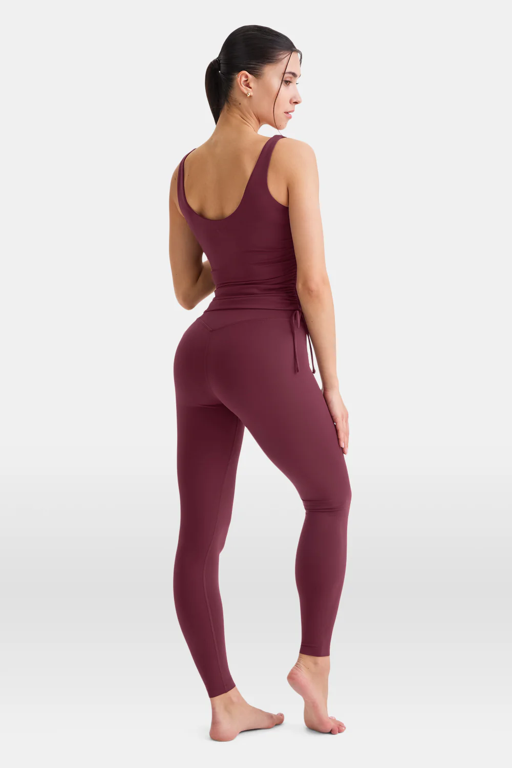 DayFlex Adjustable Side Tie Vest - Burgundy - Image 4