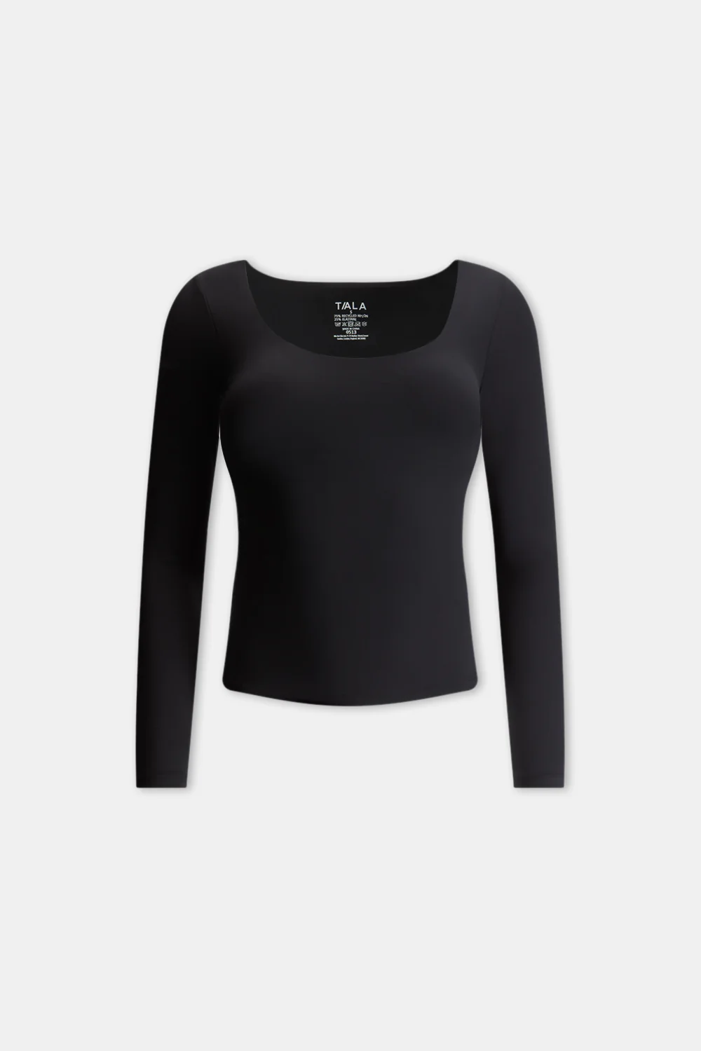 DayFlex Scoop Neck Top - Shadow Black - Image 9