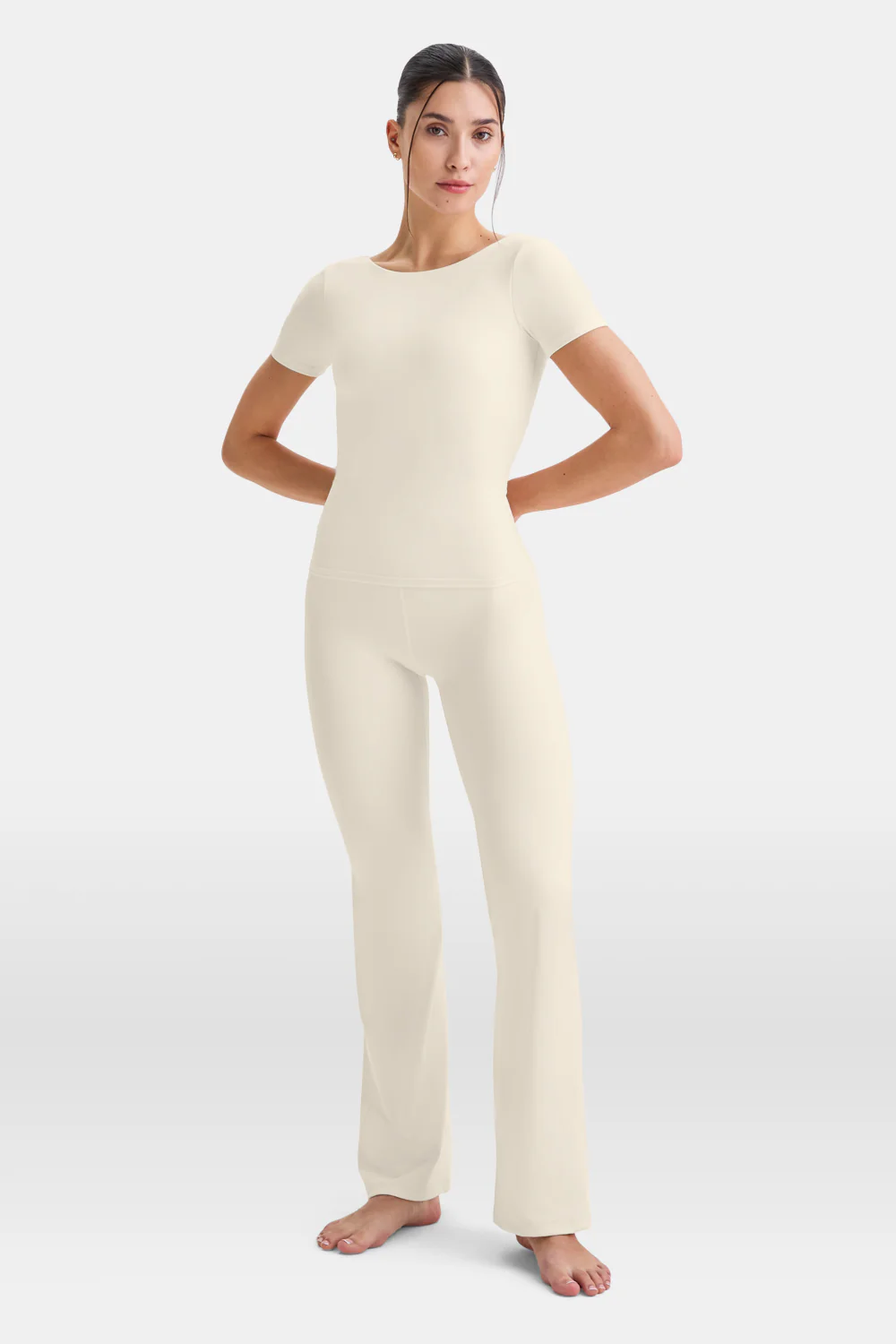 DayFlex Twist Back T-Shirt - Buttermilk - Image 5