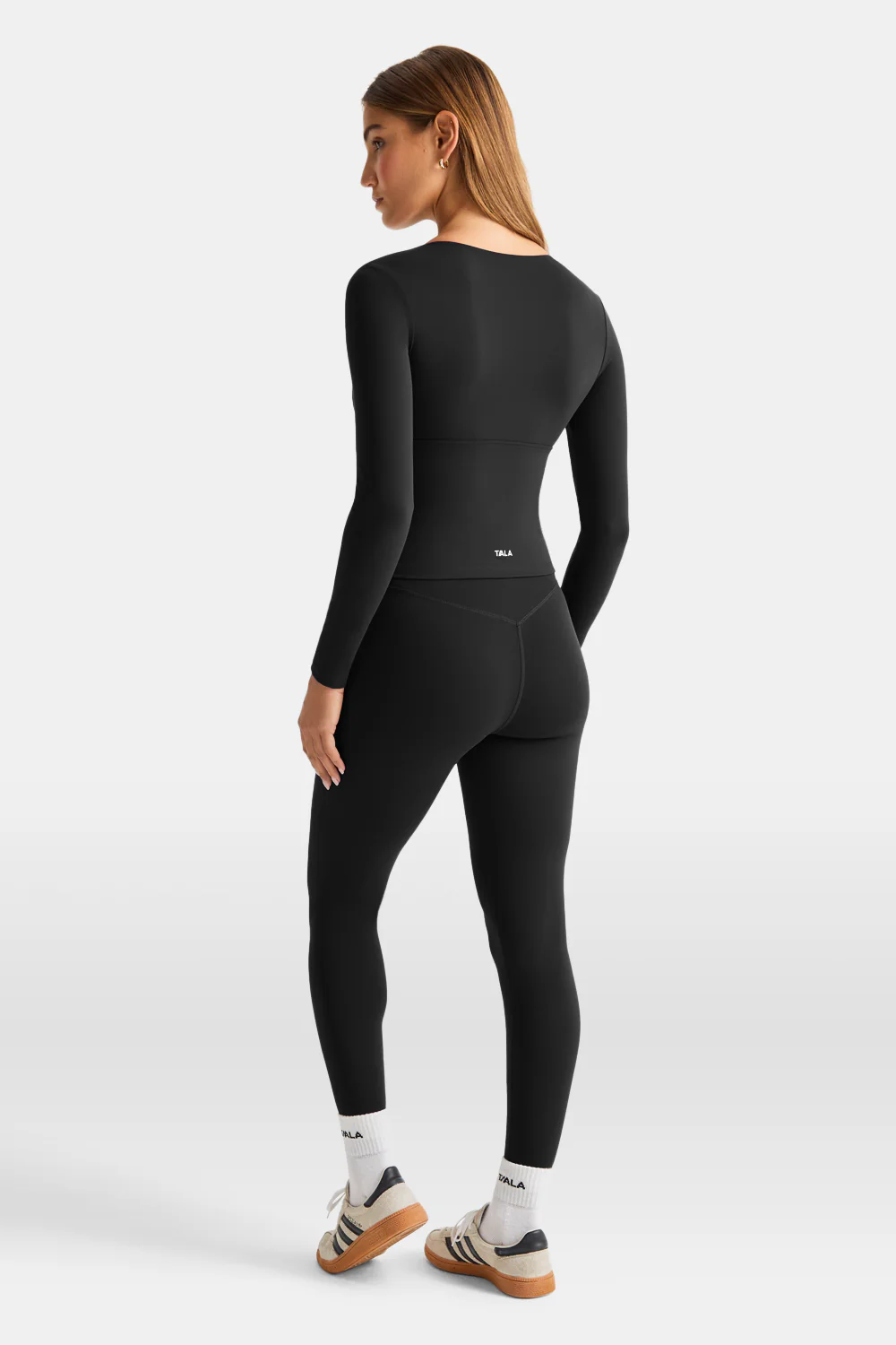 DayFlex V Neck Top - Shadow Black - Image 4