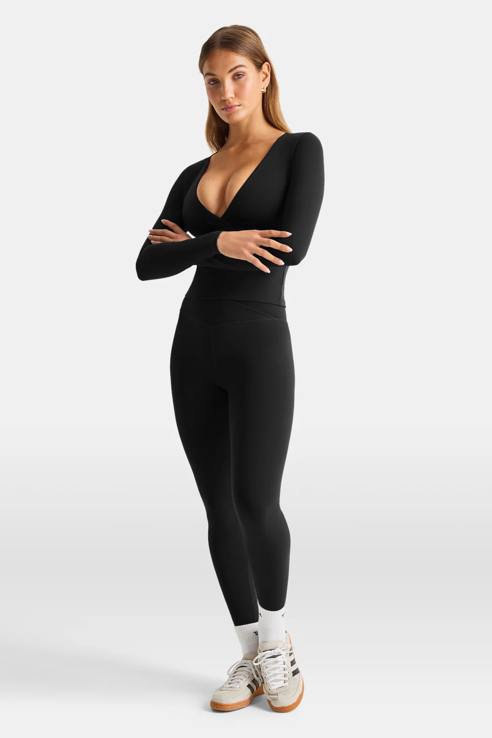 DayFlex V Neck Top - Shadow Black - Image 5