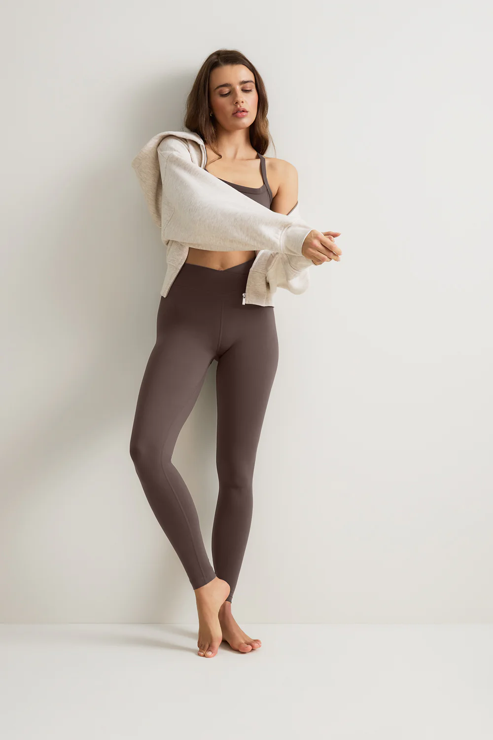 DayFlex Soft Wrap Legging - Mocha Brown - Image 5