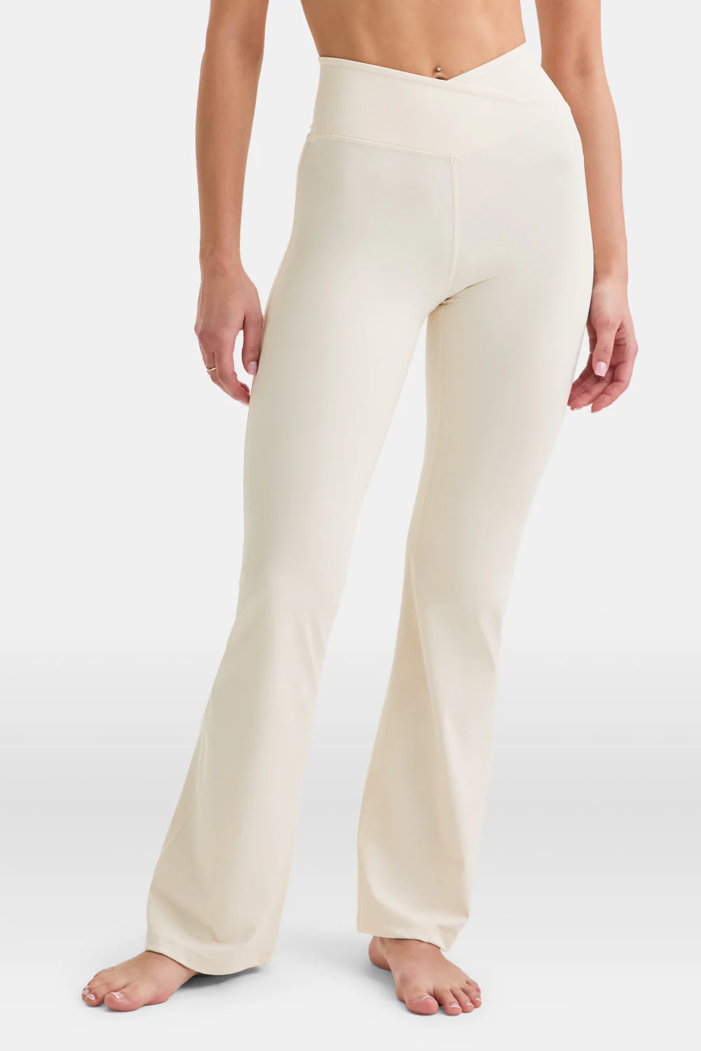 DayFlex Wrap Flared Yoga Pant - Buttermilk - Image 4