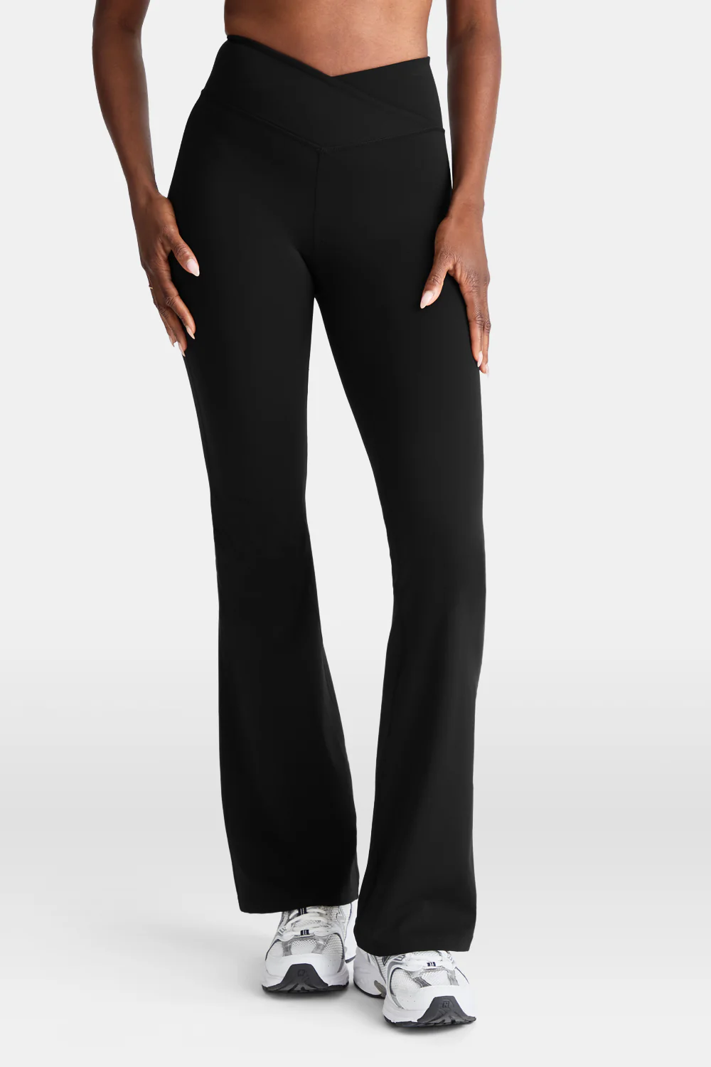 DayFlex Wrap Flared Yoga Pant - Shadow Black - Image 4