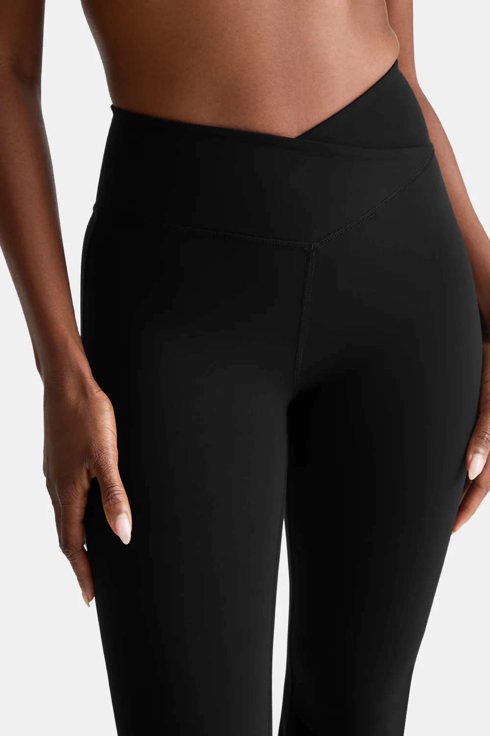 DayFlex Wrap Flared Yoga Pant - Shadow Black - Image 6