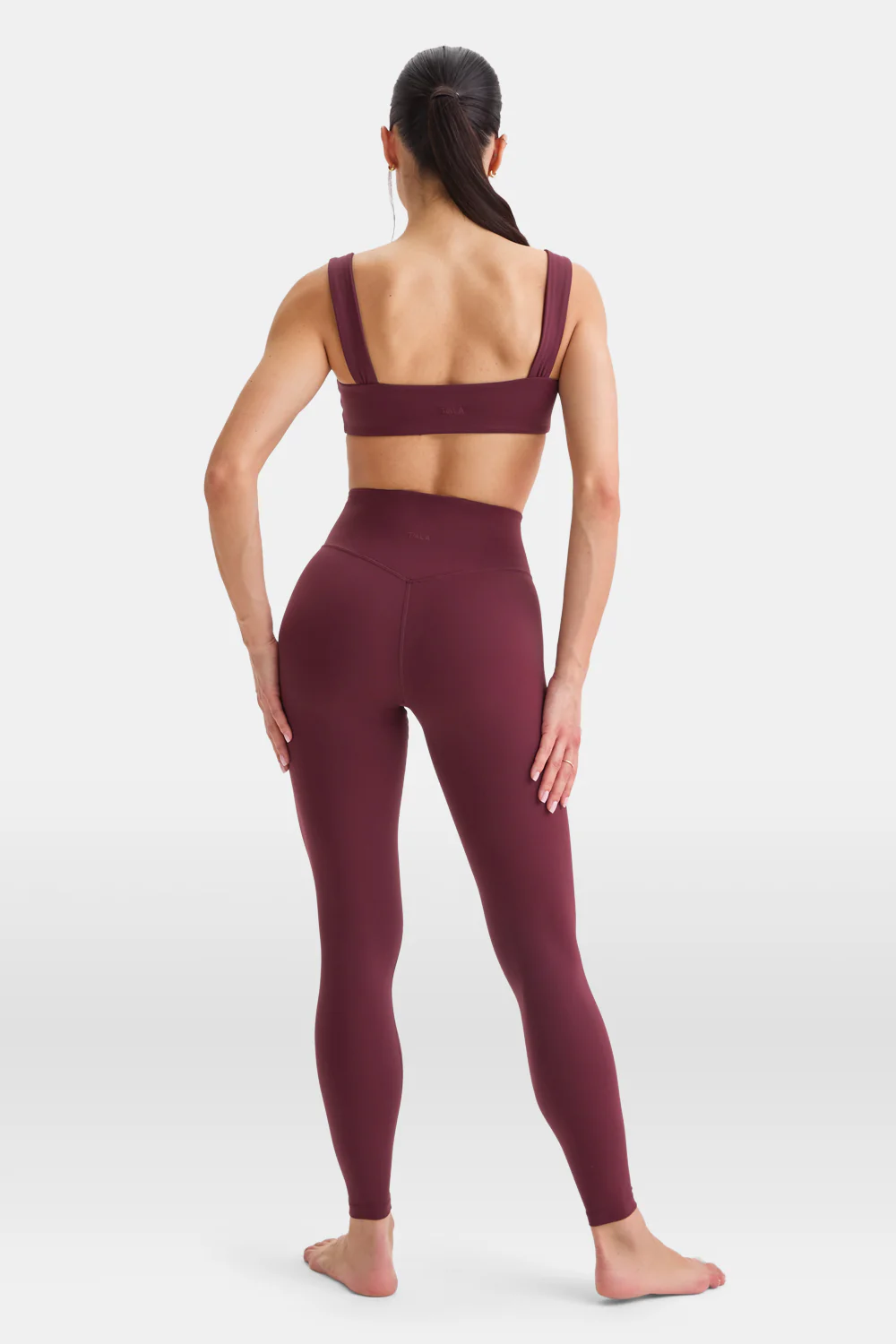 DayFlex Wrap High Waisted Legging - Burgundy - Image 3