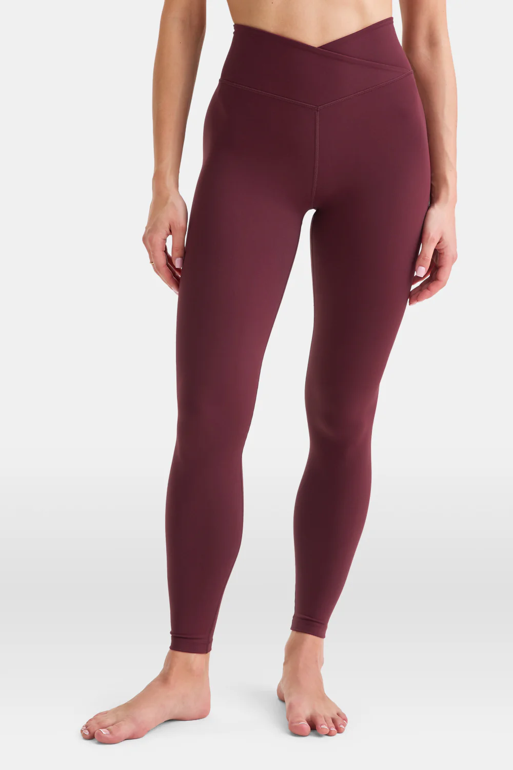 DayFlex Wrap High Waisted Legging - Burgundy - Image 7