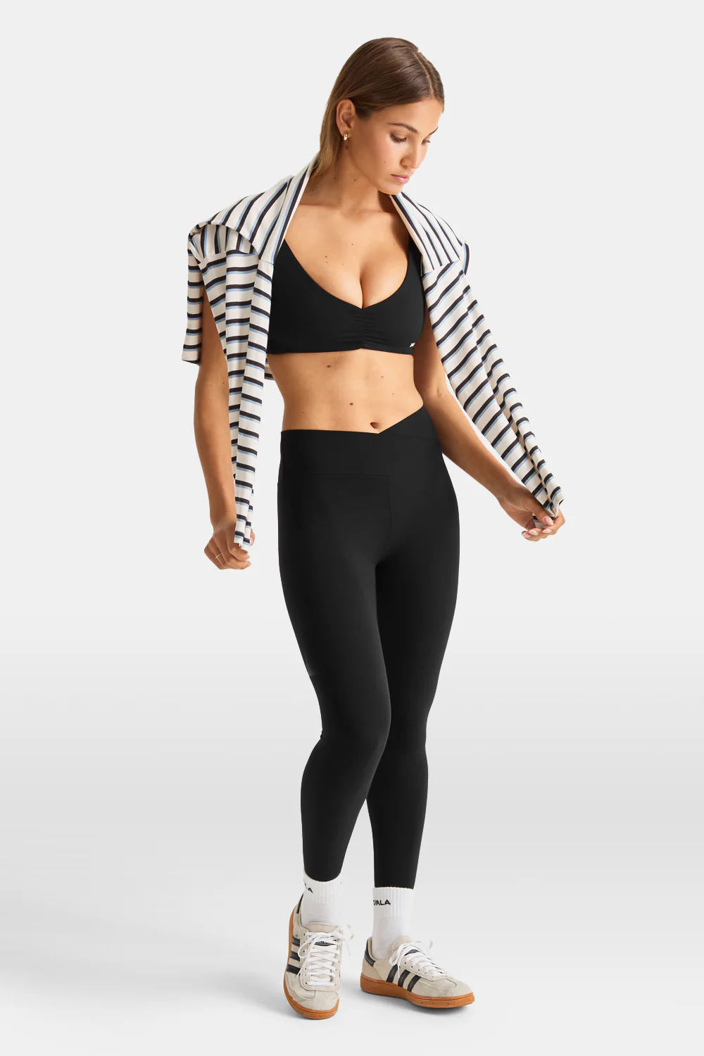 DayFlex Wrap High Waisted Legging - Shadow Black - Image 3