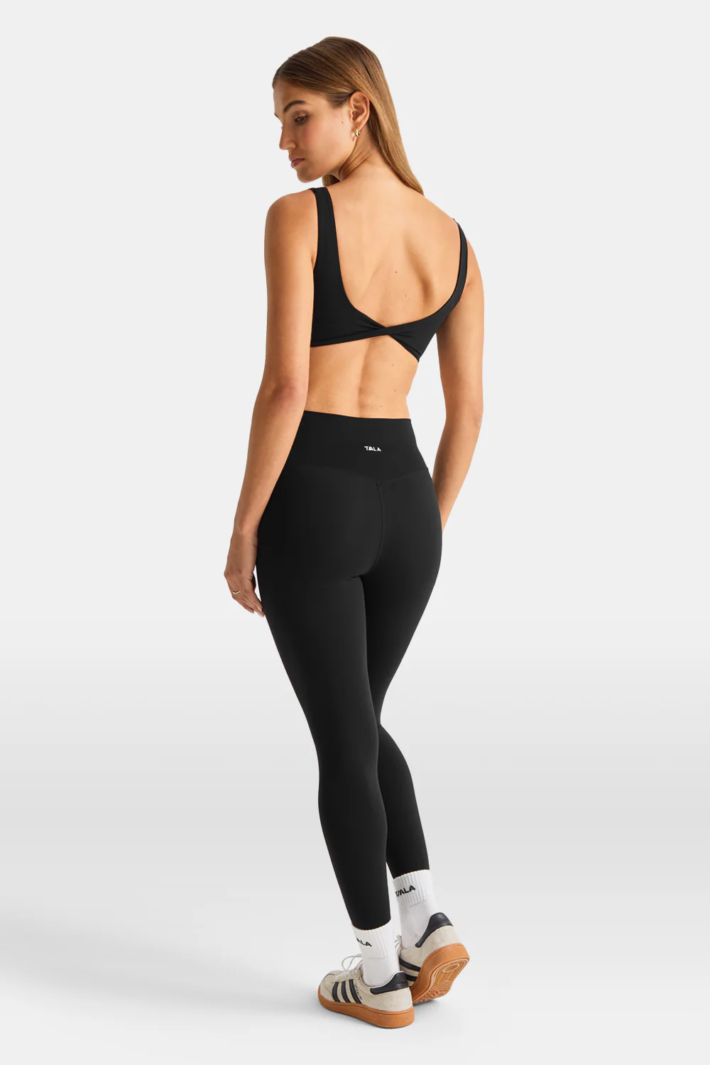 DayFlex Wrap High Waisted Legging - Shadow Black - Image 5