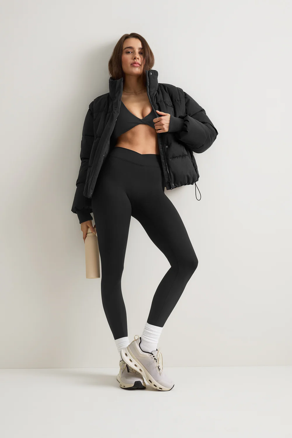 DayFlex Wrap No Front Seam Legging - Shadow Black - Image 5