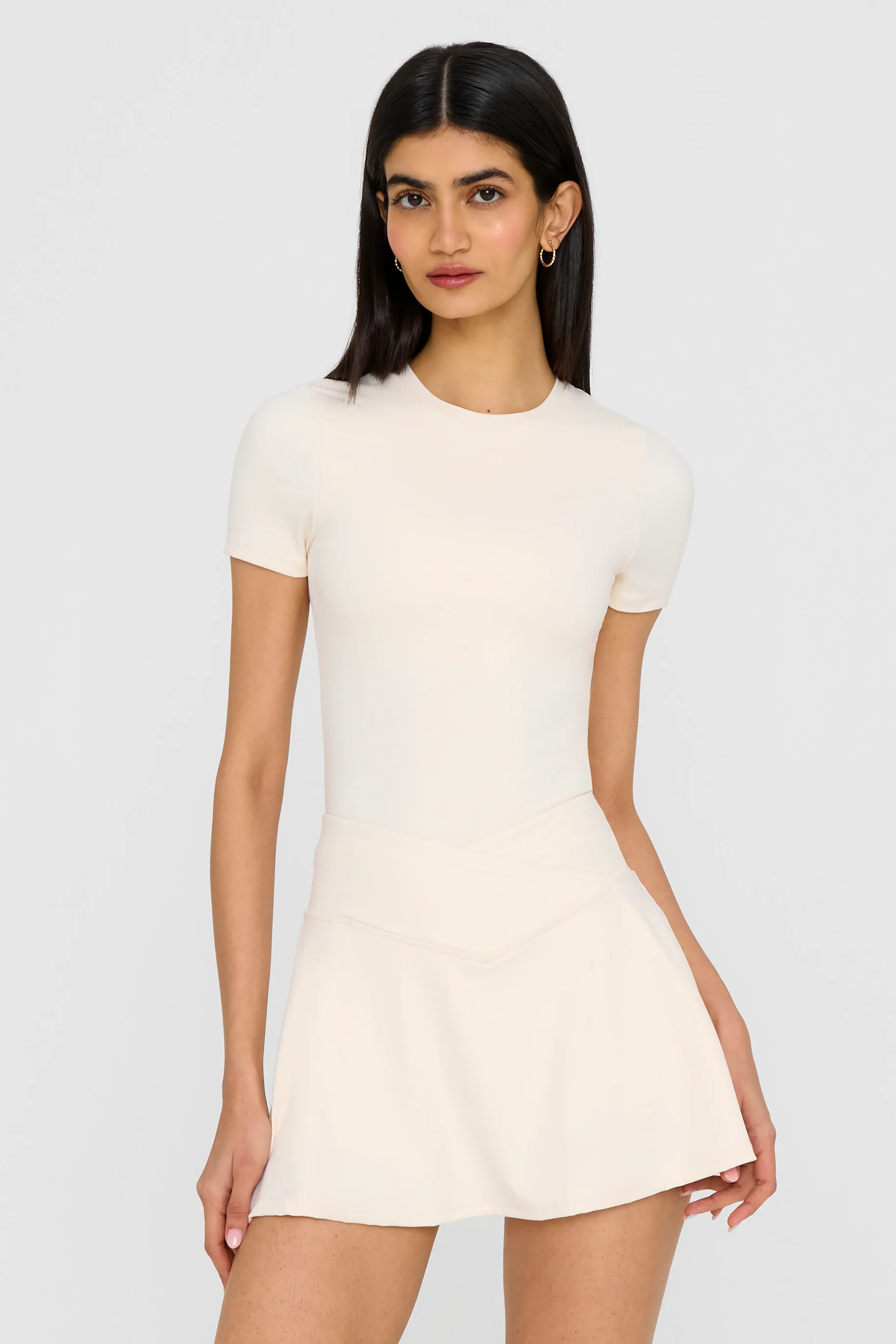 DayFlex Wrap Waist Skort - Buttermilk - Image 4