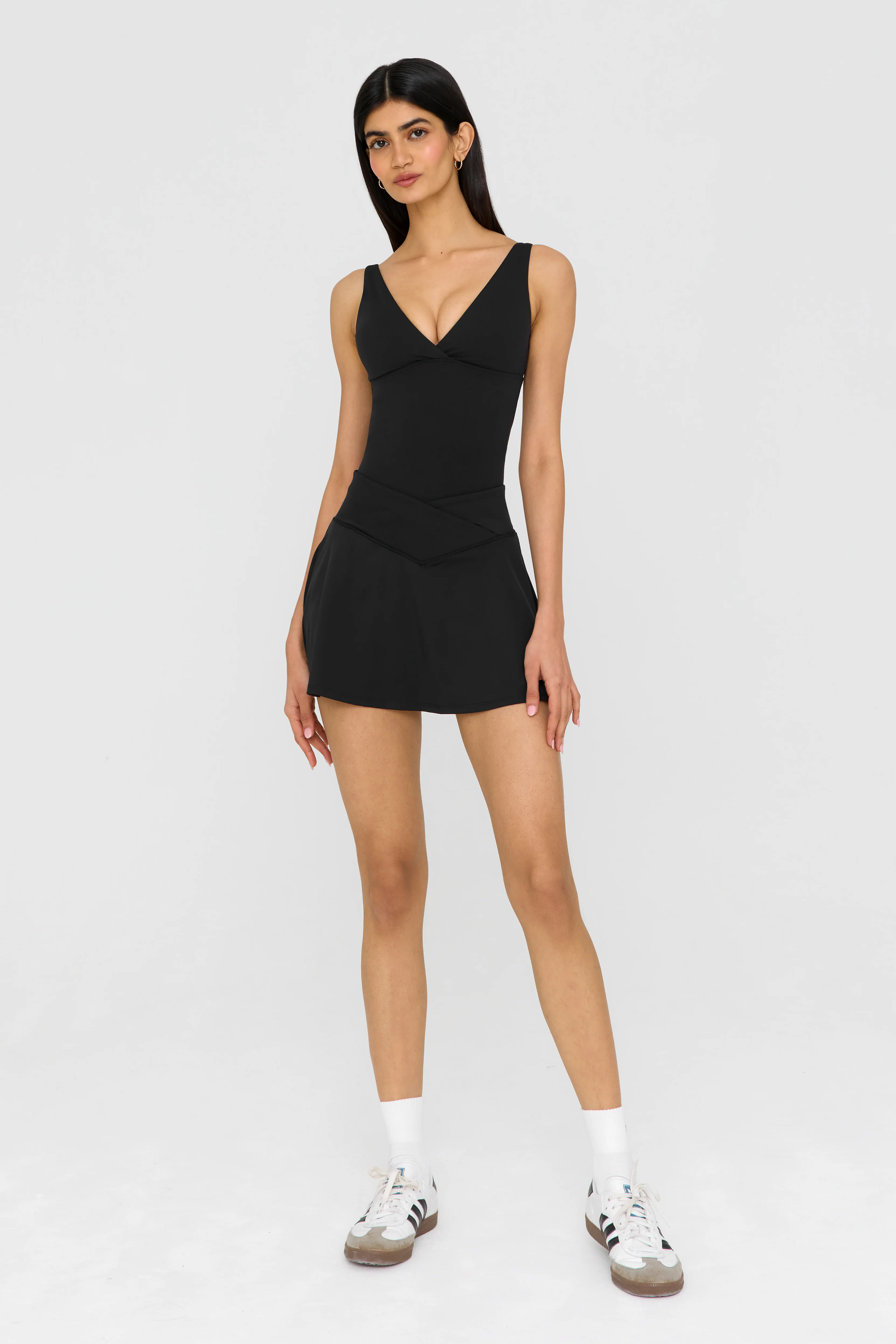 DayFlex Wrap Waist Skort - Shadow Black - Image 5