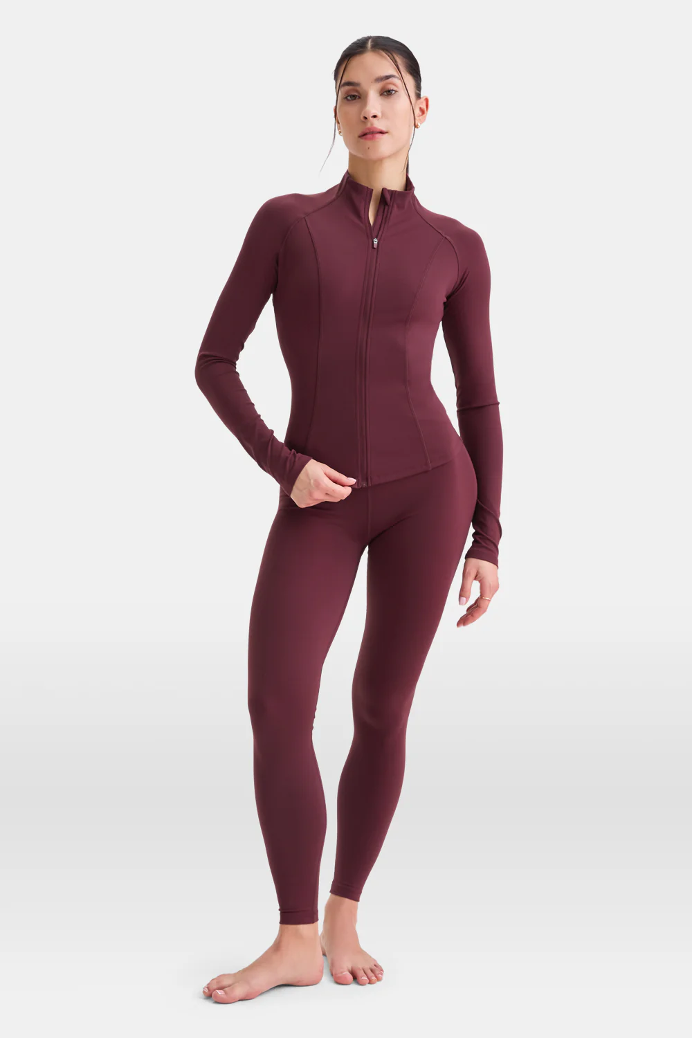 DayFlex Zip Through Jacket - Burgundy - Image 4