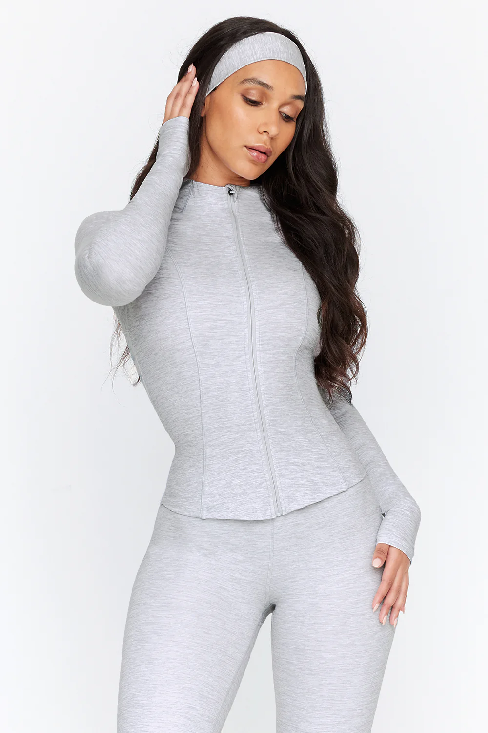 DayFlex Zip Through Jacket - Grey Marl - Image 4