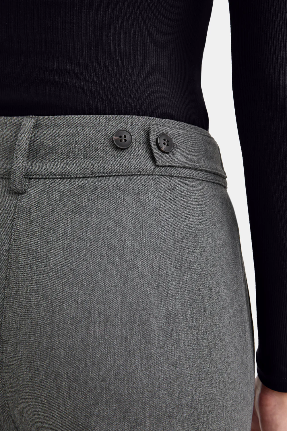 Everyday Tailoring Adjustable Multiway Cargo Trousers - Charcoal Grey Marl - Image 7