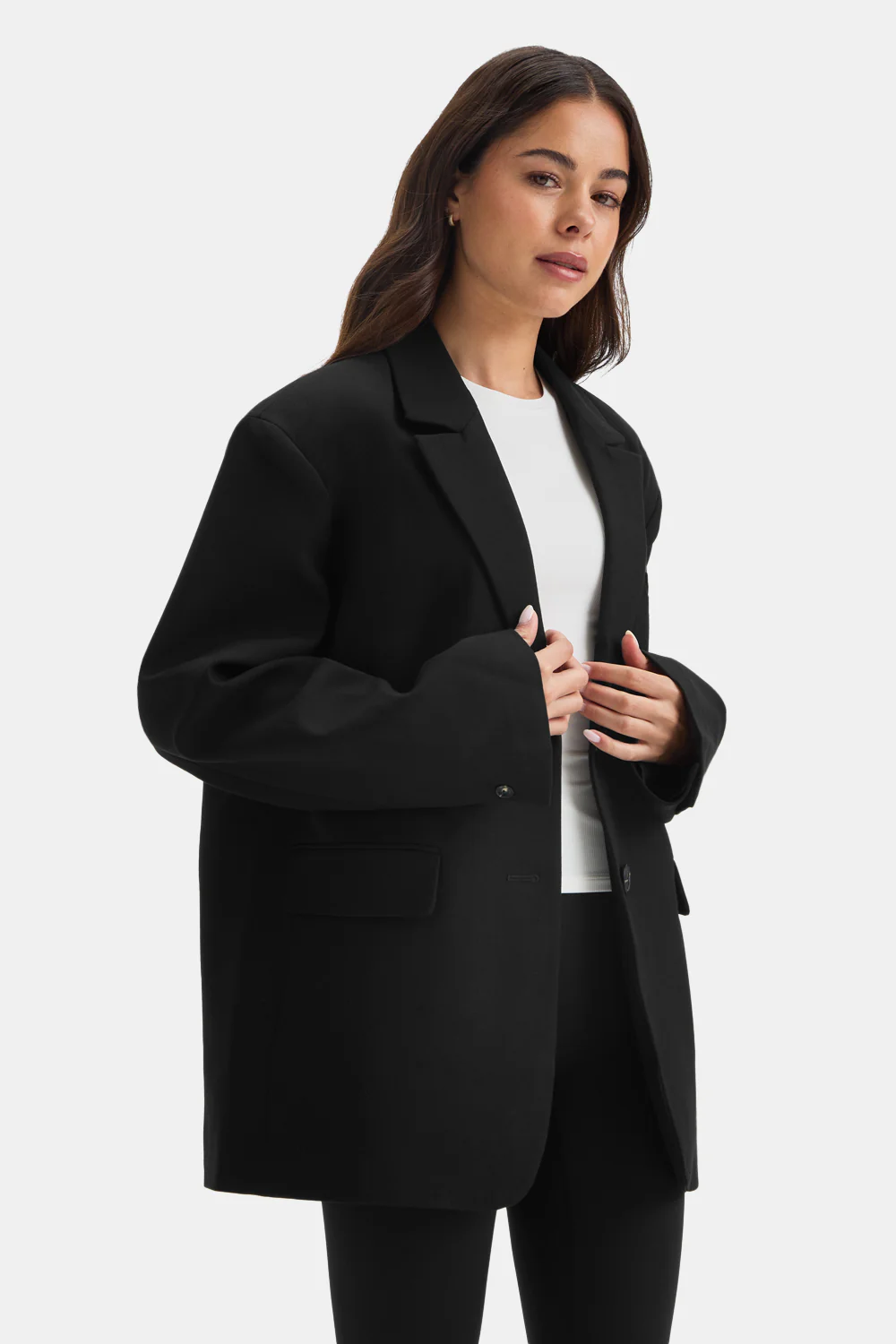 Everyday Tailoring Oversized Blazer - Black - Image 5