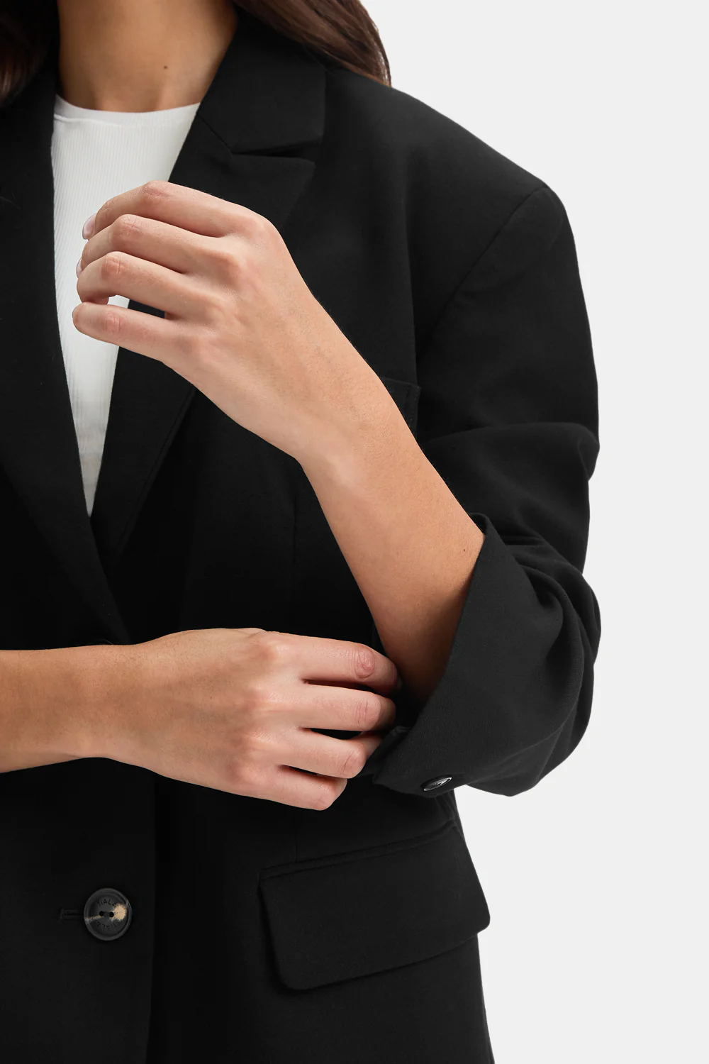 Everyday Tailoring Oversized Blazer - Black - Image 6