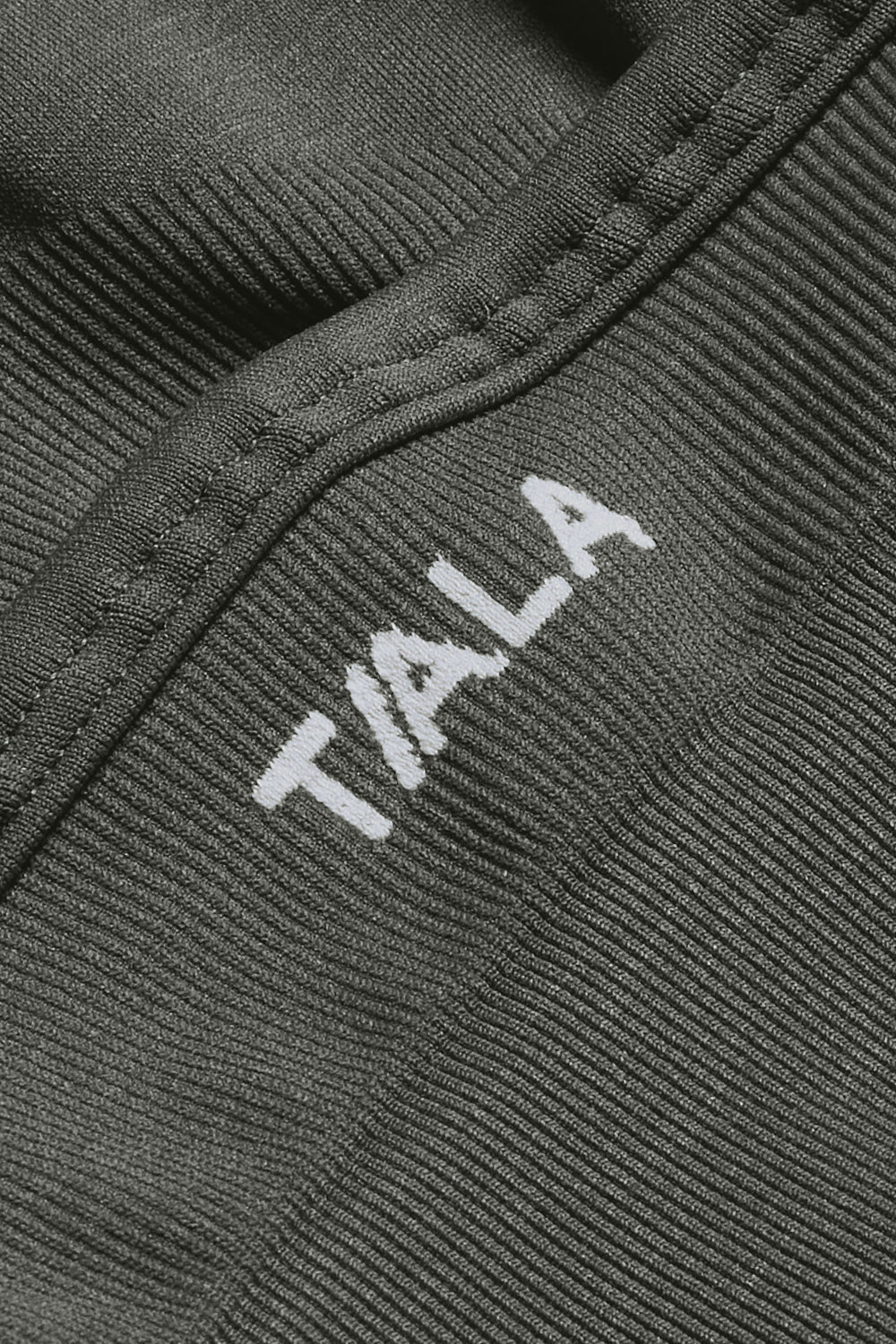 Sculpt Seamless Bandeau Sports Bra - Dark Olive Marl - Image 12