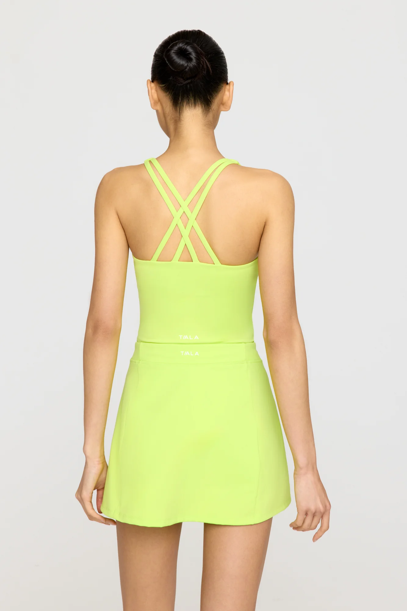SkinLuxe Side Split Skort - Key Lime - Image 5