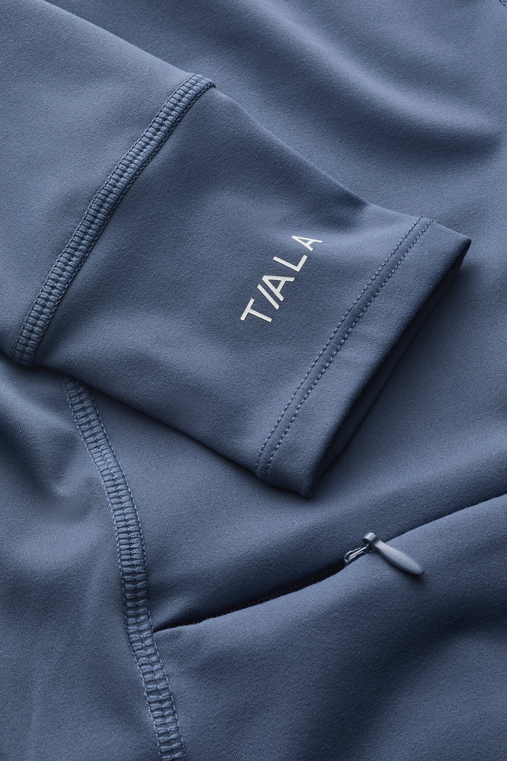 SkinLuxe Full Length Running Top - Vintage Blue - Image 6