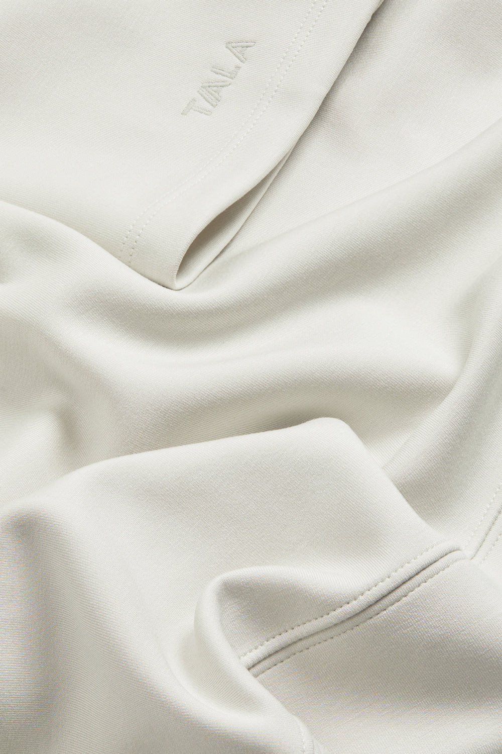 SoftSmart Flared Sleeve Hoodie - Ecru - Image 6