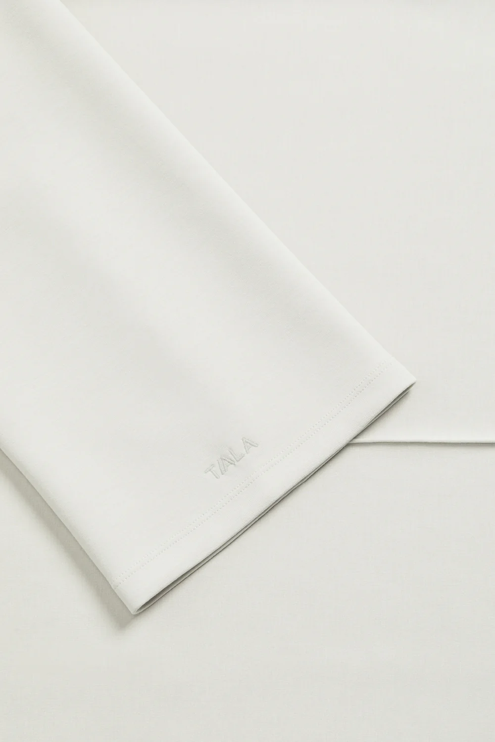 SoftSmart Funnel Neck Sweatshirt - Ecru - Image 4