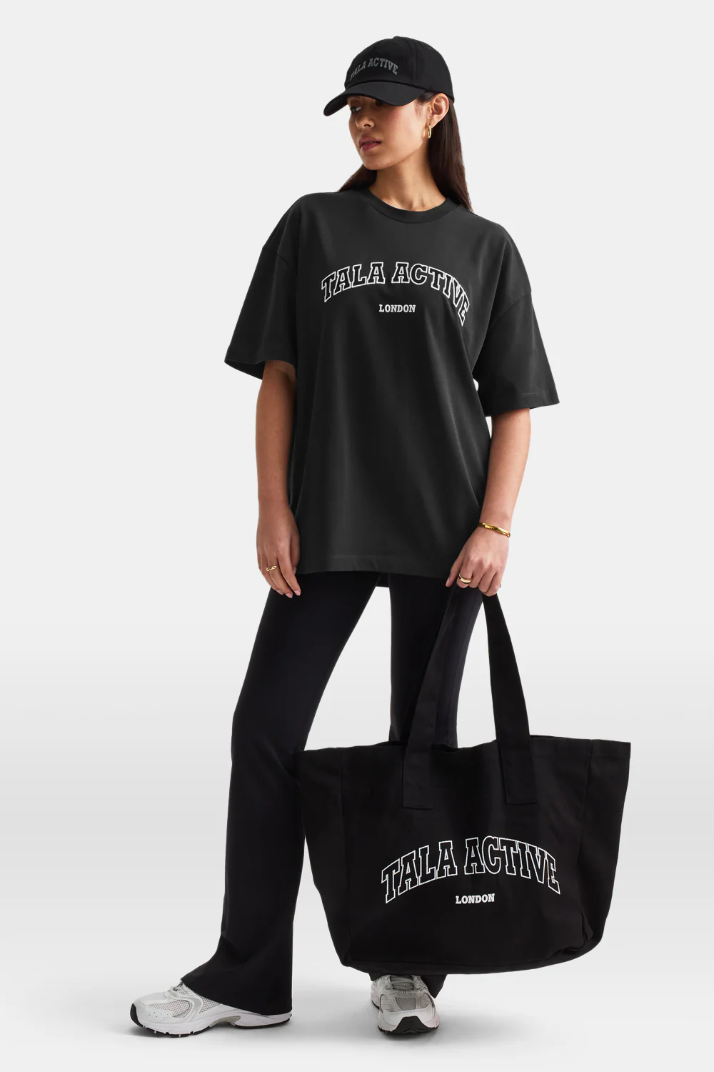 TALA Active Applique Tote Bag - Black - Image 3