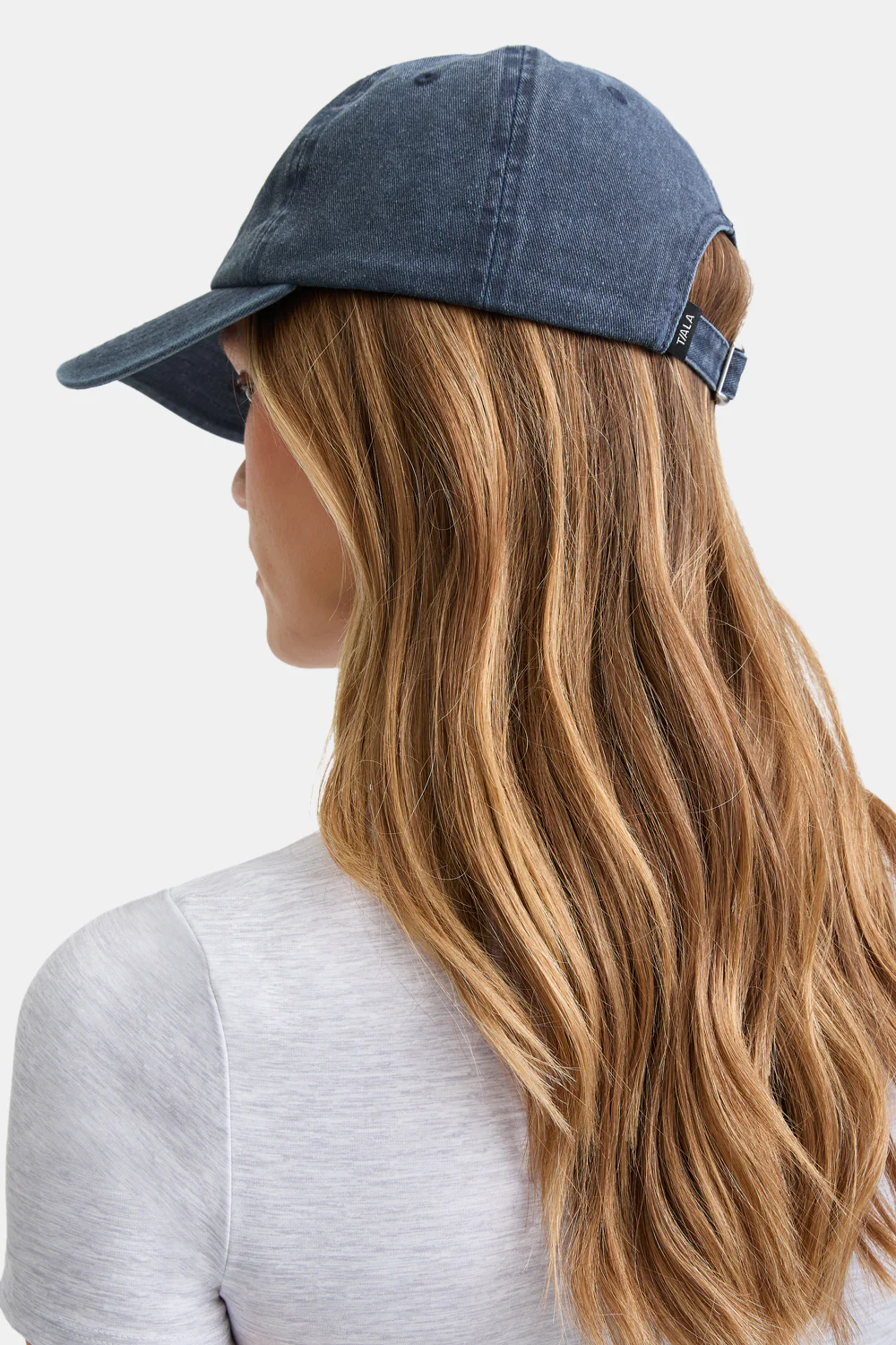 TALA Active Embroidered Cap - Washed Denim - Image 5