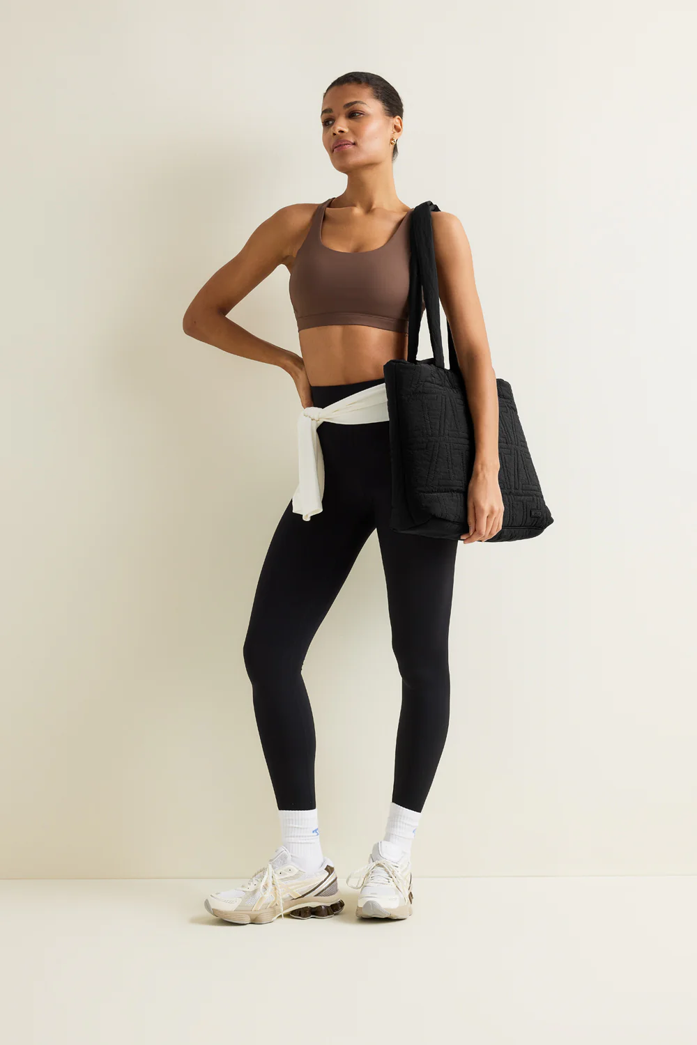 Essential Padded Tote Bag - Black - Image 3