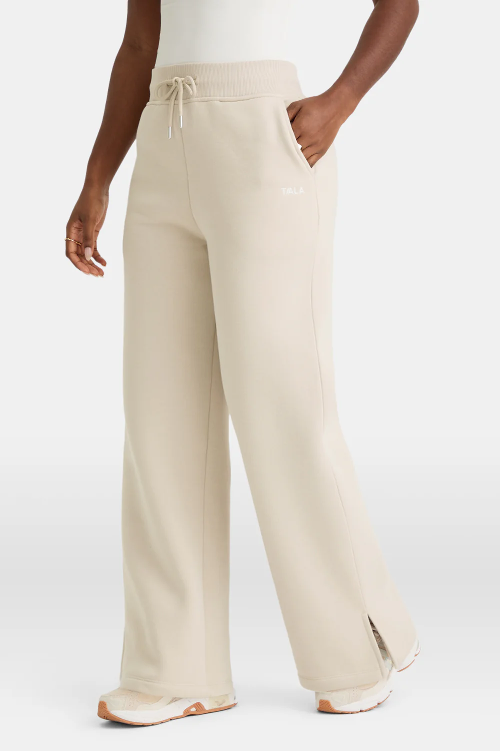 Wide Leg Club Logo Jogger - Chai - Image 4